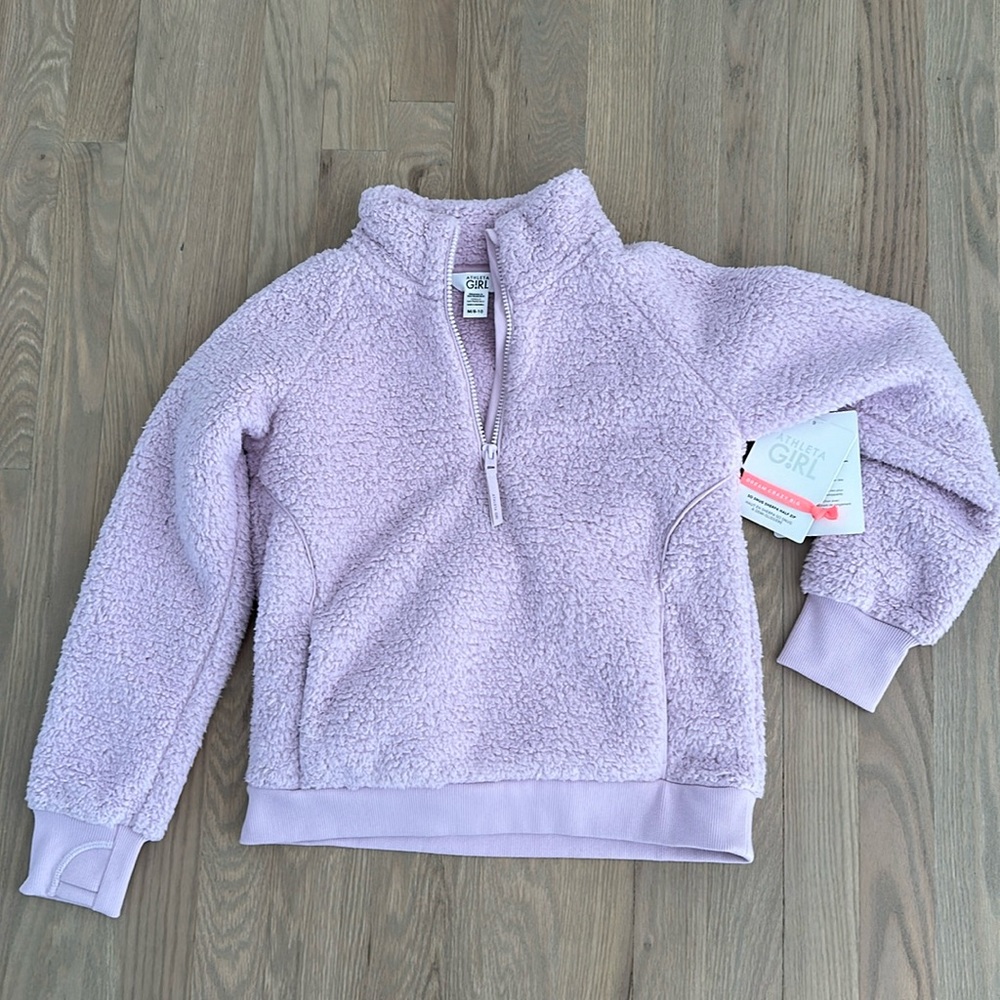 Athleta Girl fleece pullover jacket - new with tags